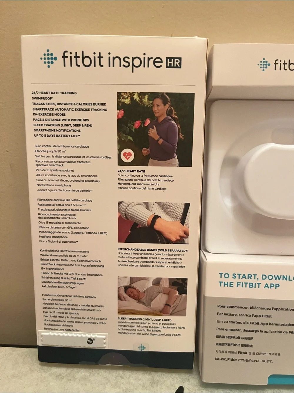 Fitbit inspire HR fitness tracker and heart rate